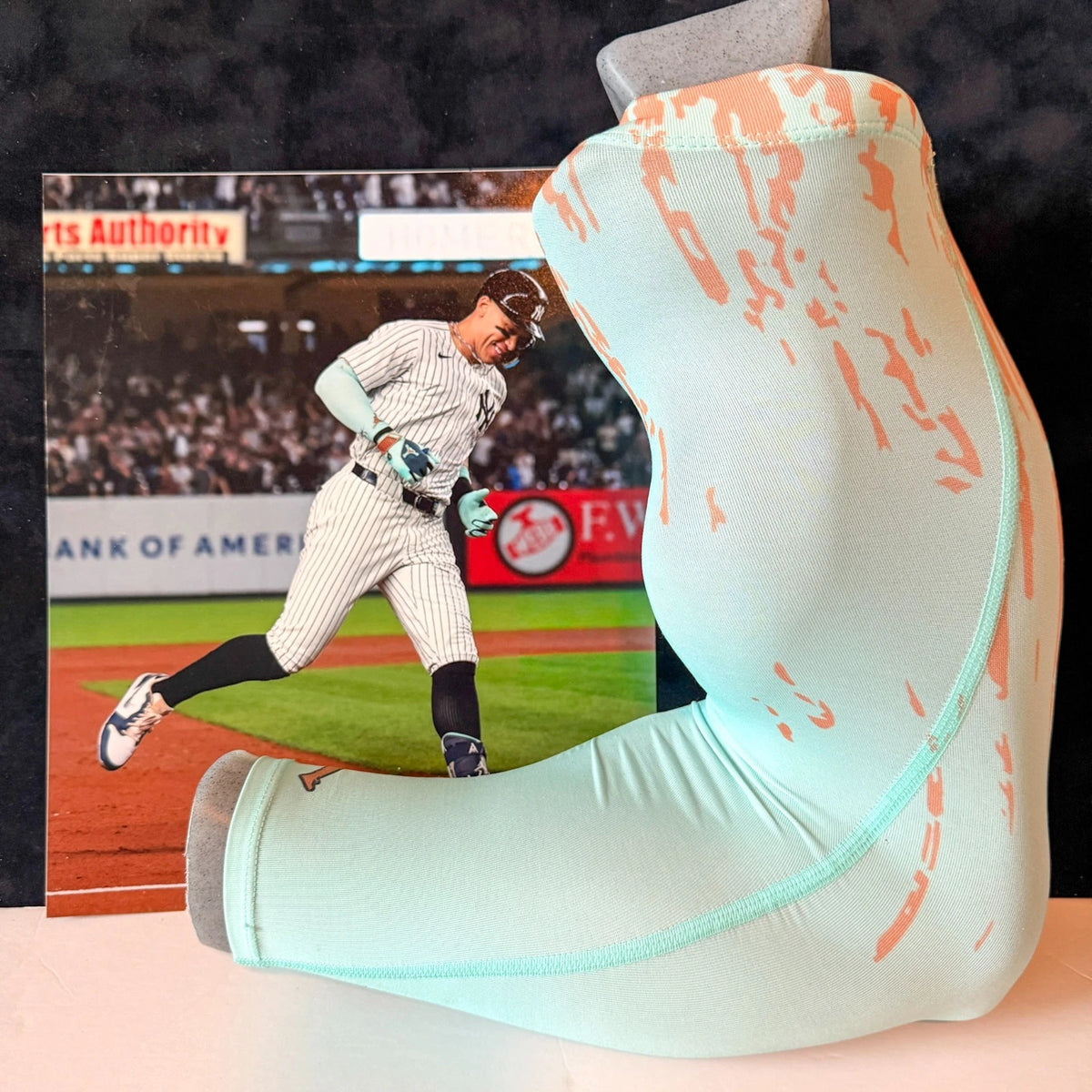 Aaron Judge — 2025 signed game-used Jordan arm sleeve