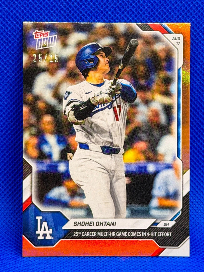 Shohei Ohtani — 2026 Topps NOW #565 · Triple 25 Bookend #25/25
