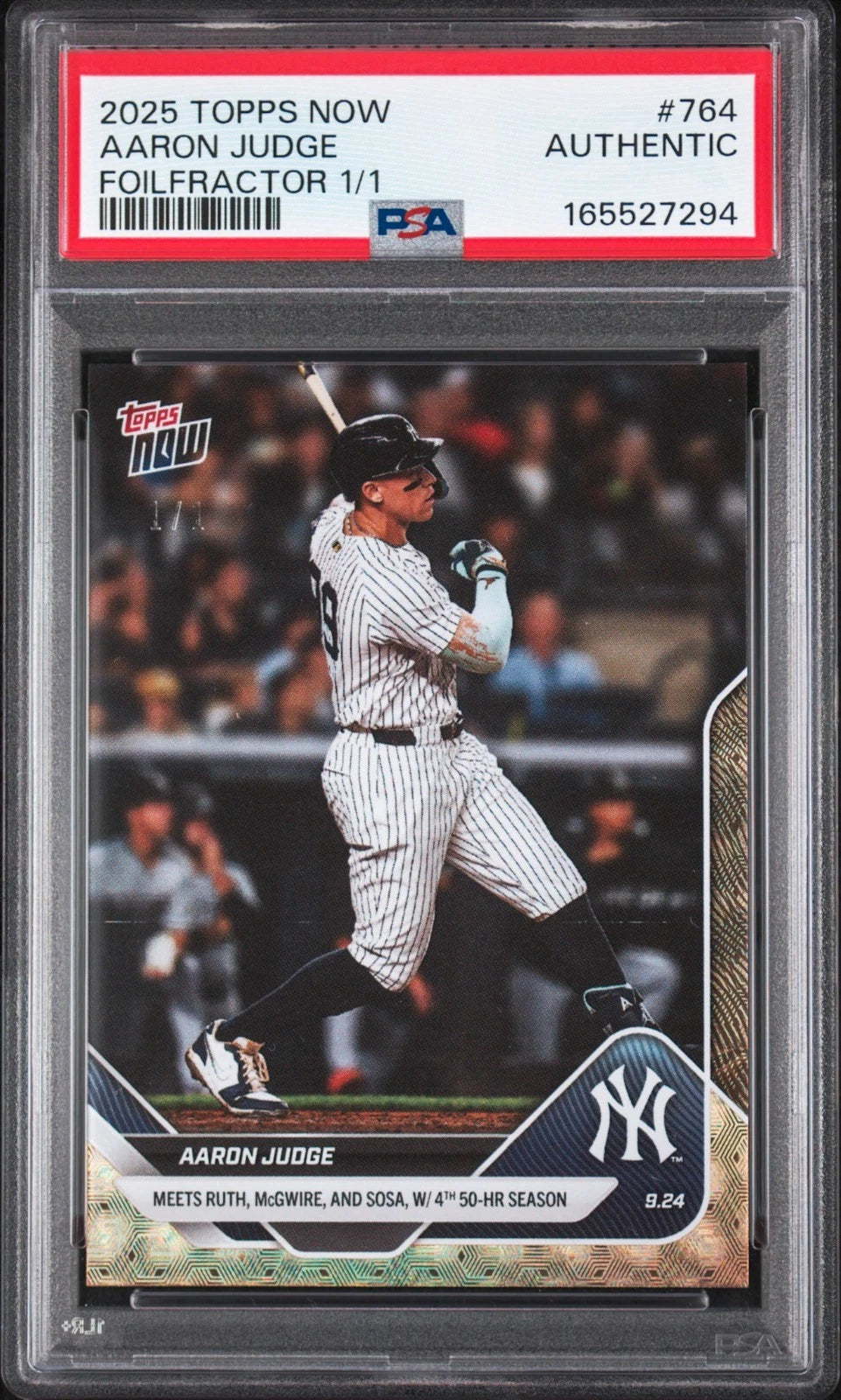 Aaron Judge — 50th / 51st home run game-used third base