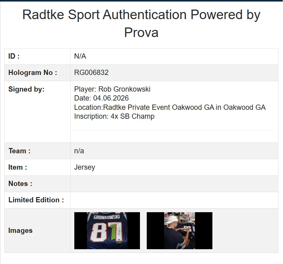Tom Brady & Rob Gronkowski — Signed Super Bowl inscription jerseys