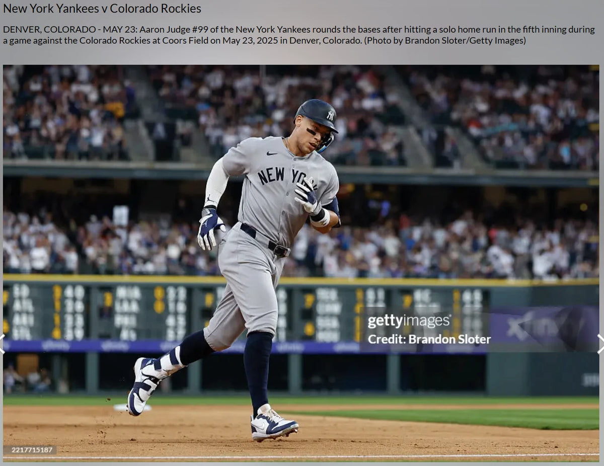 Aaron Judge — 2025 signed game-used Jordan cleats