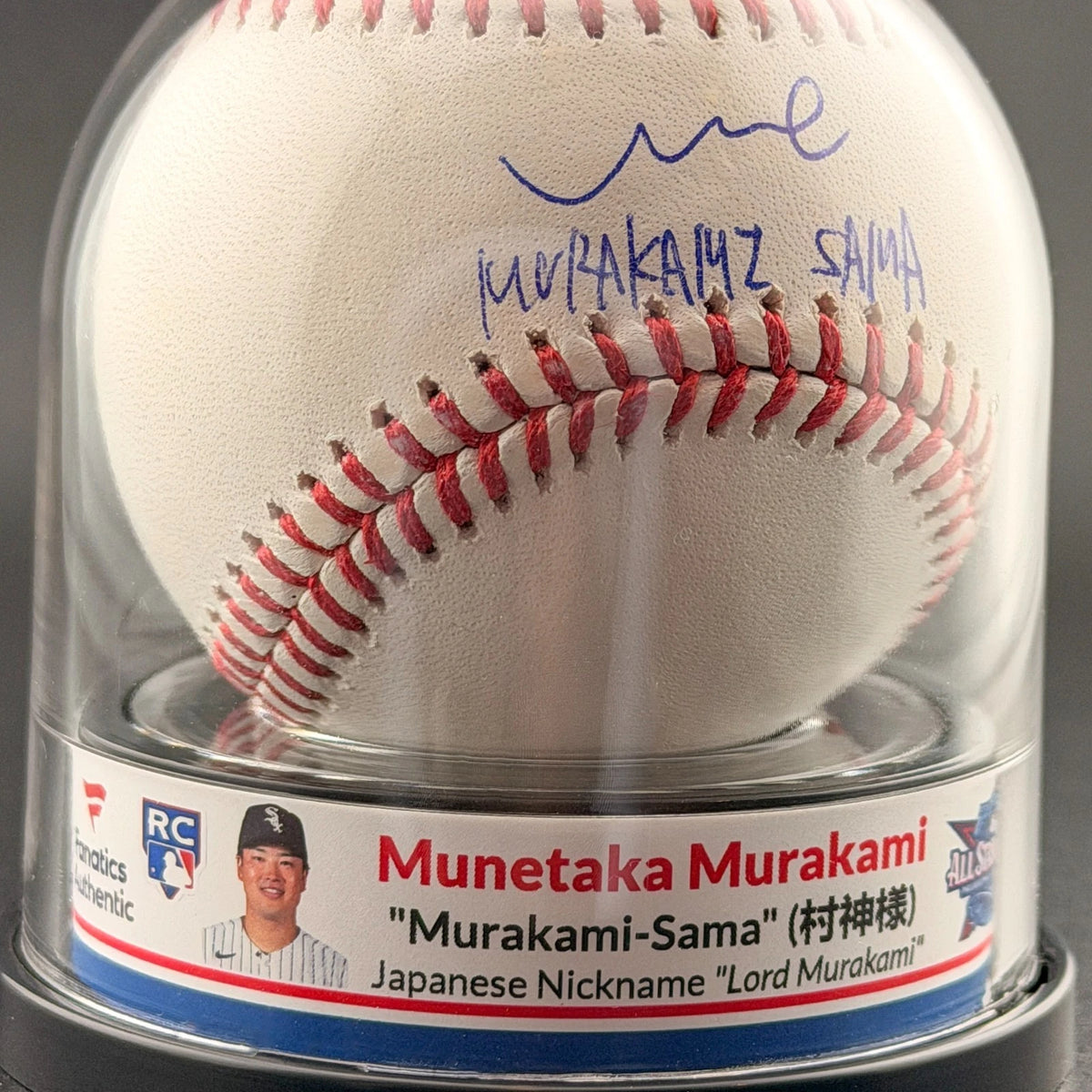 Munetaka Murakami — Signed rookie baseball & display