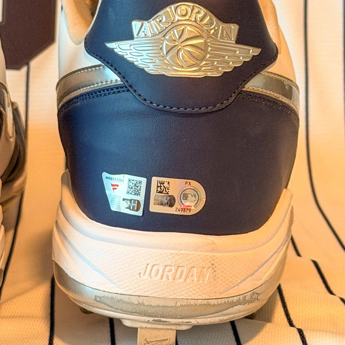 Aaron Judge — 2025 signed game-used Jordan cleats