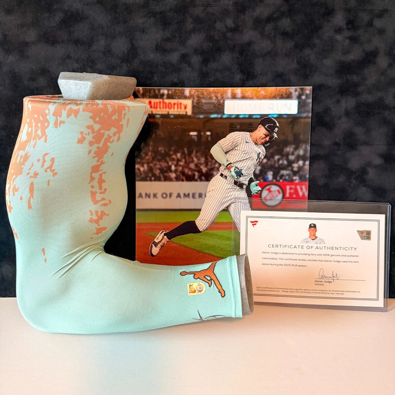 Aaron Judge — 2025 signed game-used Jordan arm sleeve