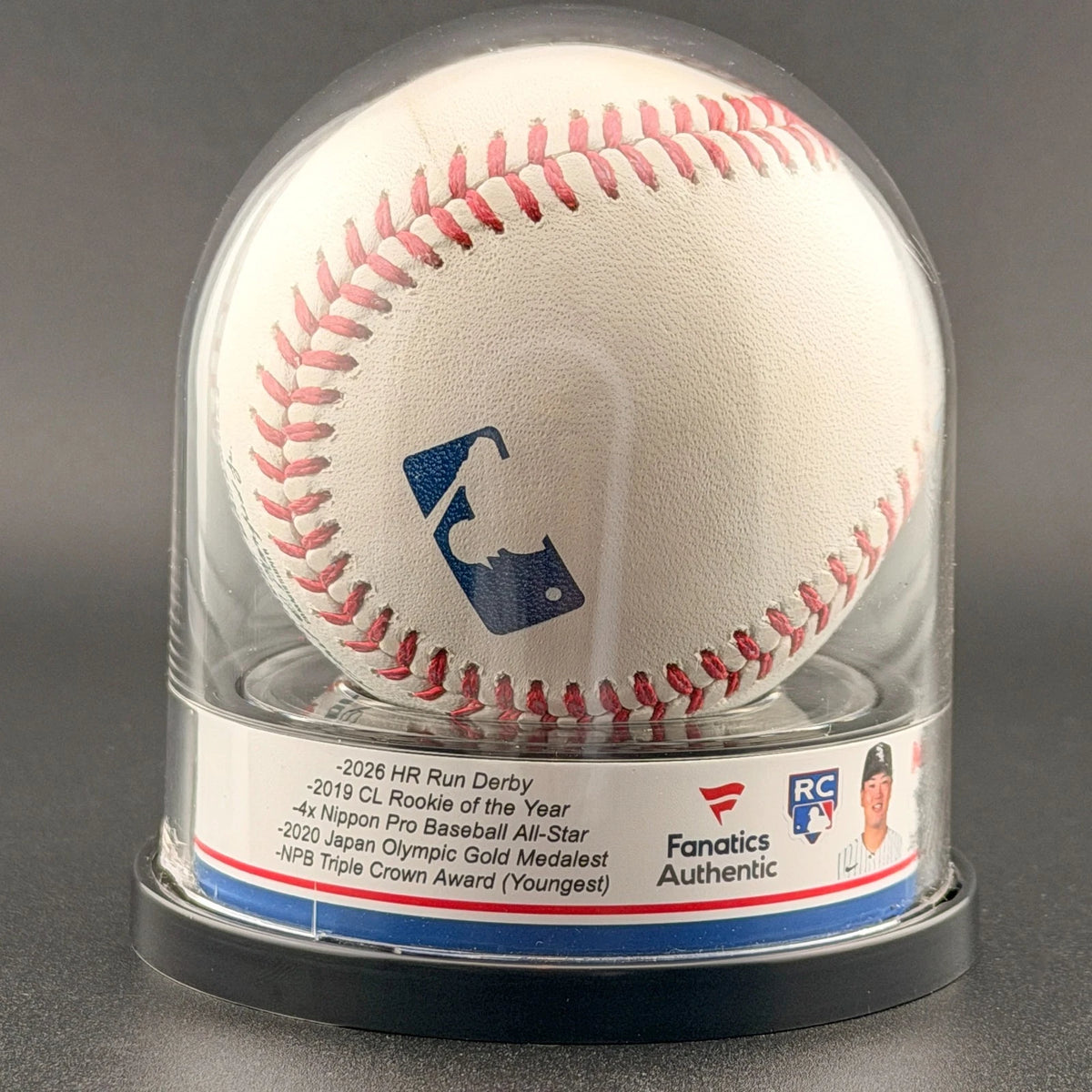 Munetaka Murakami — Signed rookie baseball & display