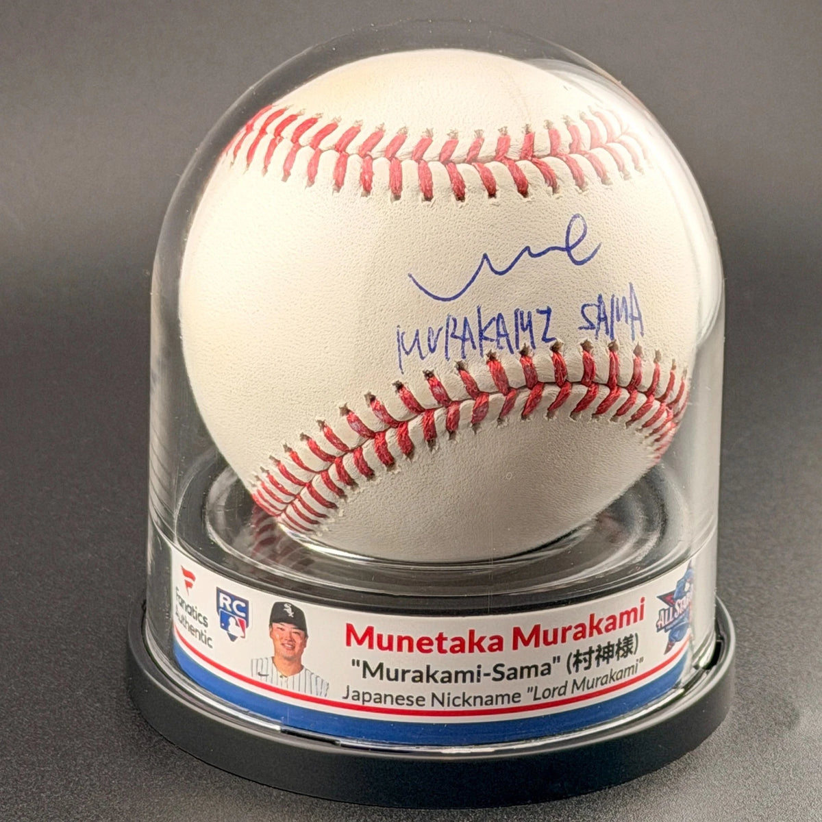 Munetaka Murakami — Signed rookie baseball & display