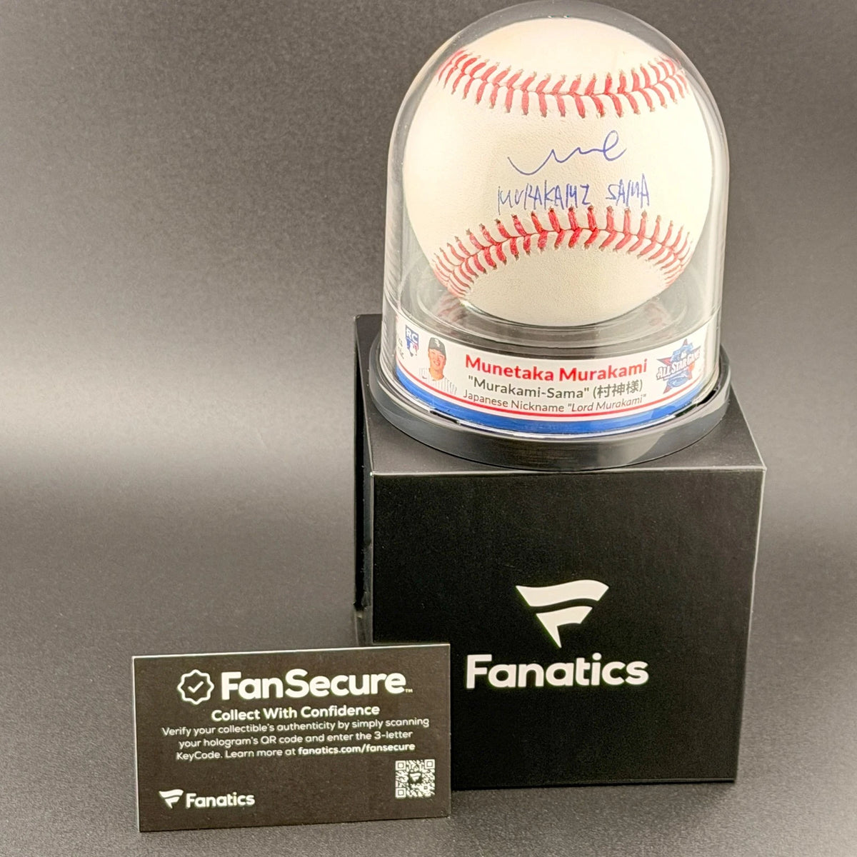 Munetaka Murakami — Signed rookie baseball & display
