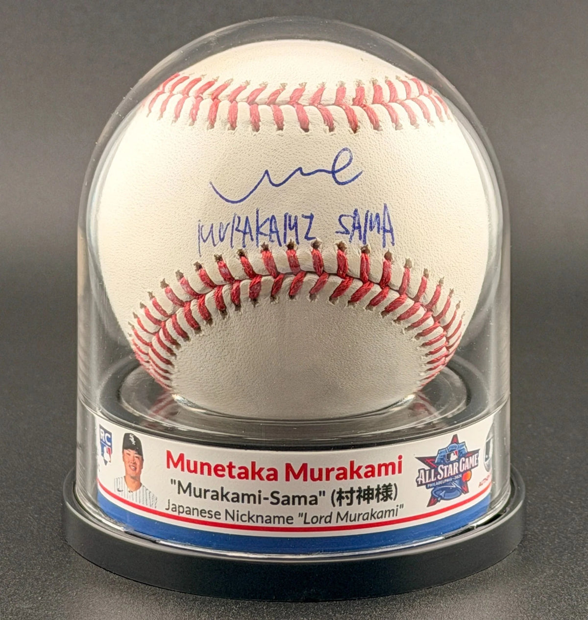 Munetaka Murakami — Signed rookie baseball & display